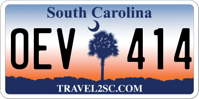 SC license plate OEV414