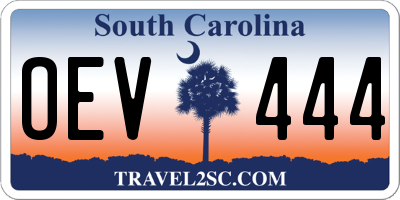 SC license plate OEV444