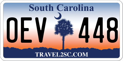 SC license plate OEV448