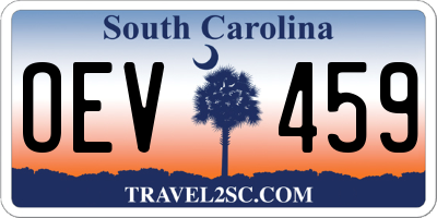 SC license plate OEV459