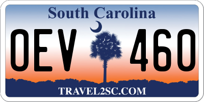 SC license plate OEV460