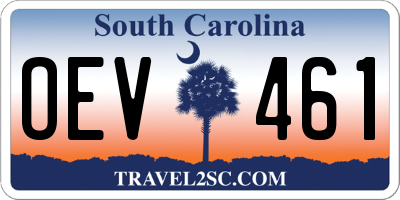 SC license plate OEV461