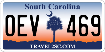 SC license plate OEV469