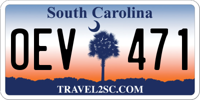 SC license plate OEV471