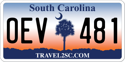 SC license plate OEV481