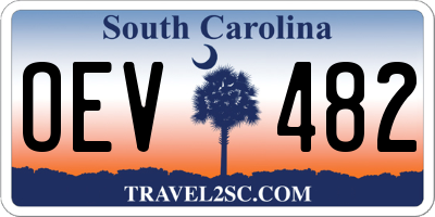 SC license plate OEV482