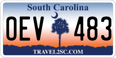 SC license plate OEV483