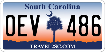 SC license plate OEV486