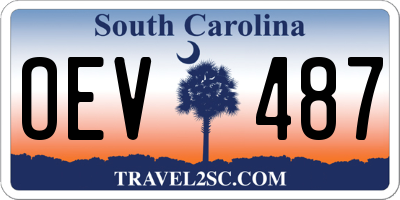 SC license plate OEV487