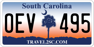 SC license plate OEV495