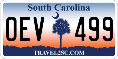 SC license plate OEV499
