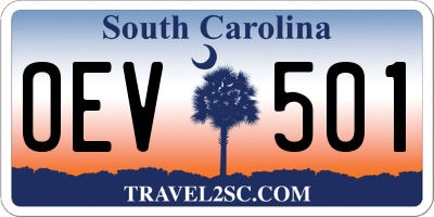 SC license plate OEV501
