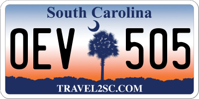 SC license plate OEV505