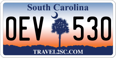 SC license plate OEV530