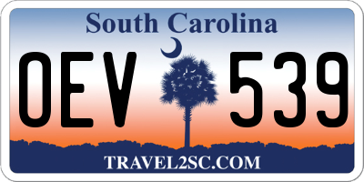 SC license plate OEV539