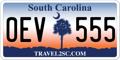 SC license plate OEV555
