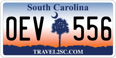 SC license plate OEV556