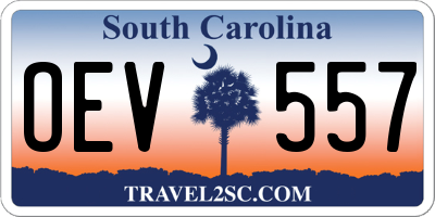 SC license plate OEV557