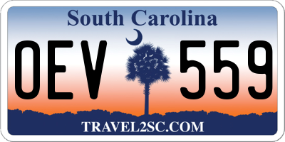 SC license plate OEV559