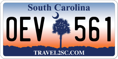 SC license plate OEV561