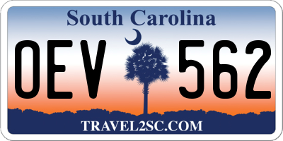 SC license plate OEV562