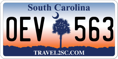 SC license plate OEV563
