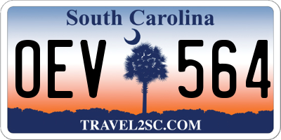 SC license plate OEV564
