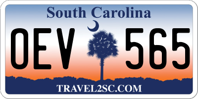 SC license plate OEV565