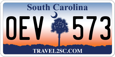 SC license plate OEV573