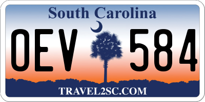 SC license plate OEV584