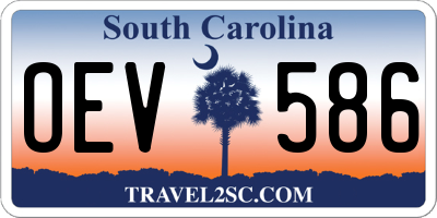 SC license plate OEV586