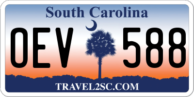 SC license plate OEV588