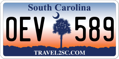 SC license plate OEV589