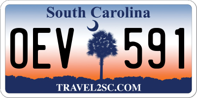 SC license plate OEV591