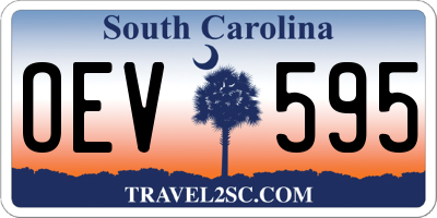 SC license plate OEV595
