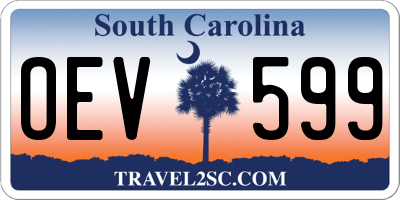 SC license plate OEV599