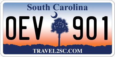 SC license plate OEV901