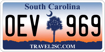 SC license plate OEV969