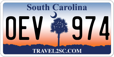 SC license plate OEV974