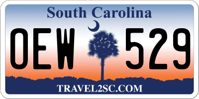 SC license plate OEW529