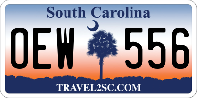 SC license plate OEW556