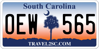 SC license plate OEW565