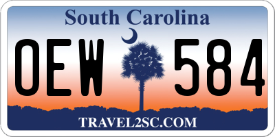 SC license plate OEW584