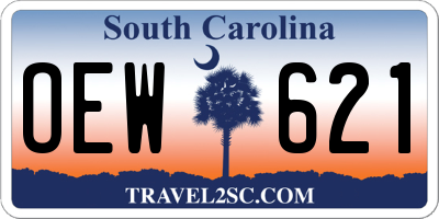 SC license plate OEW621
