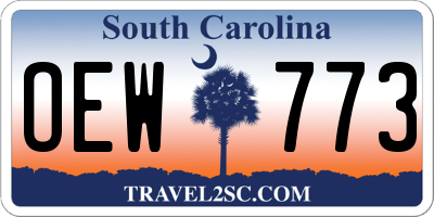 SC license plate OEW773