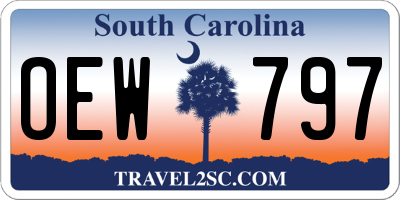 SC license plate OEW797