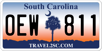 SC license plate OEW811