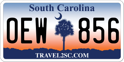 SC license plate OEW856