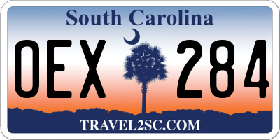 SC license plate OEX284