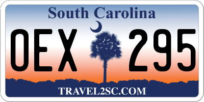 SC license plate OEX295
